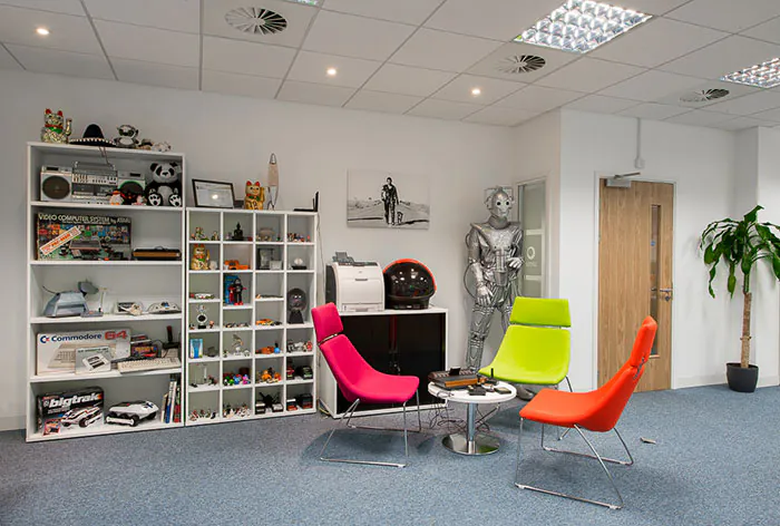 The office break-out area